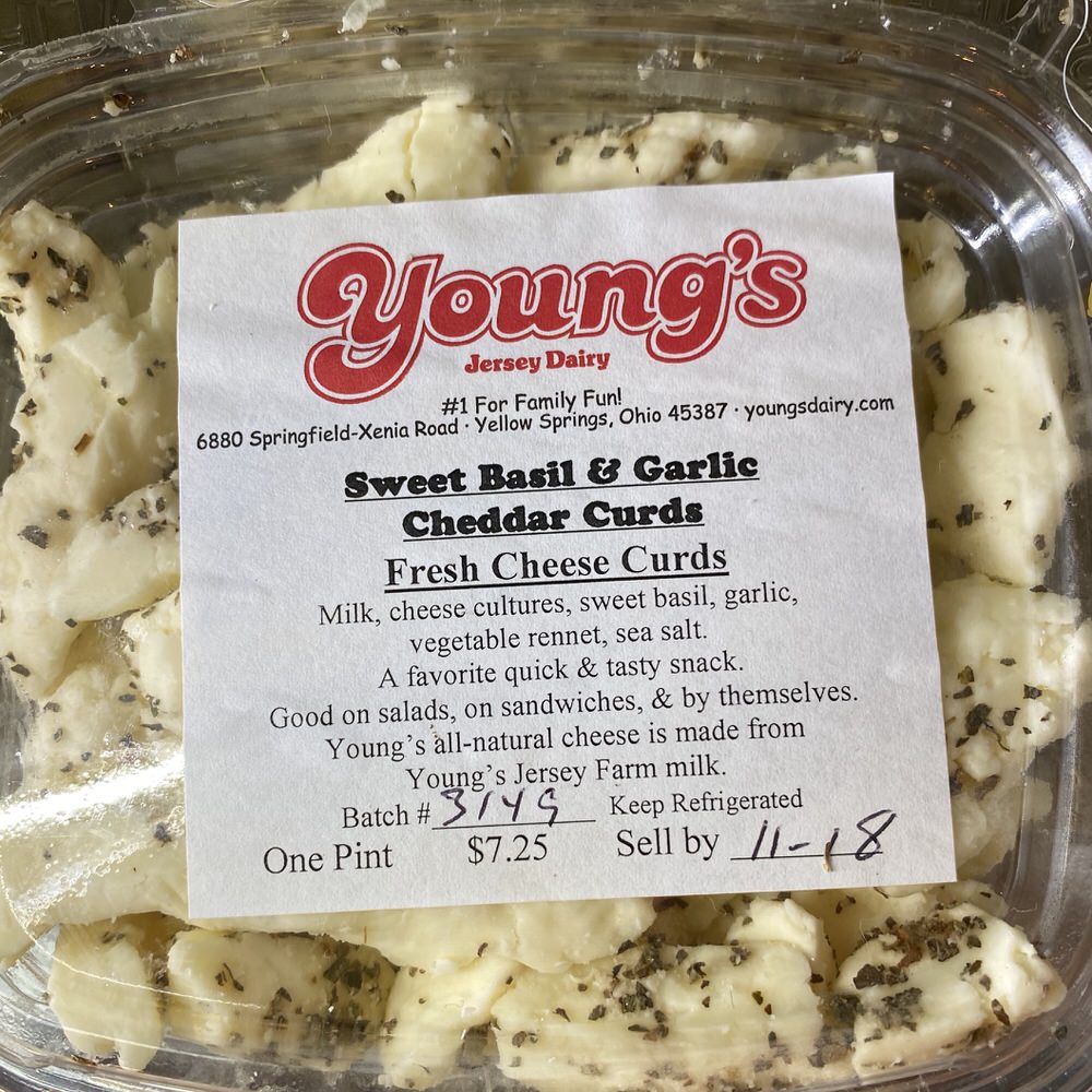 Sweet Basil & Garlic Cheddar Curds